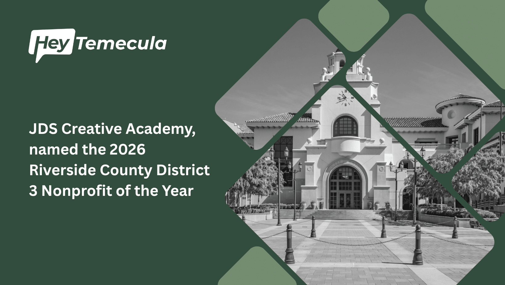 jds creative academy, named the 2026 riverside county district 3 nonprofit of the year