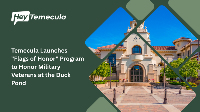 temecula launches flags of honor program to honor military veterans at the duck pond